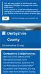 Mobile Screenshot of derbyshireconservatives.com